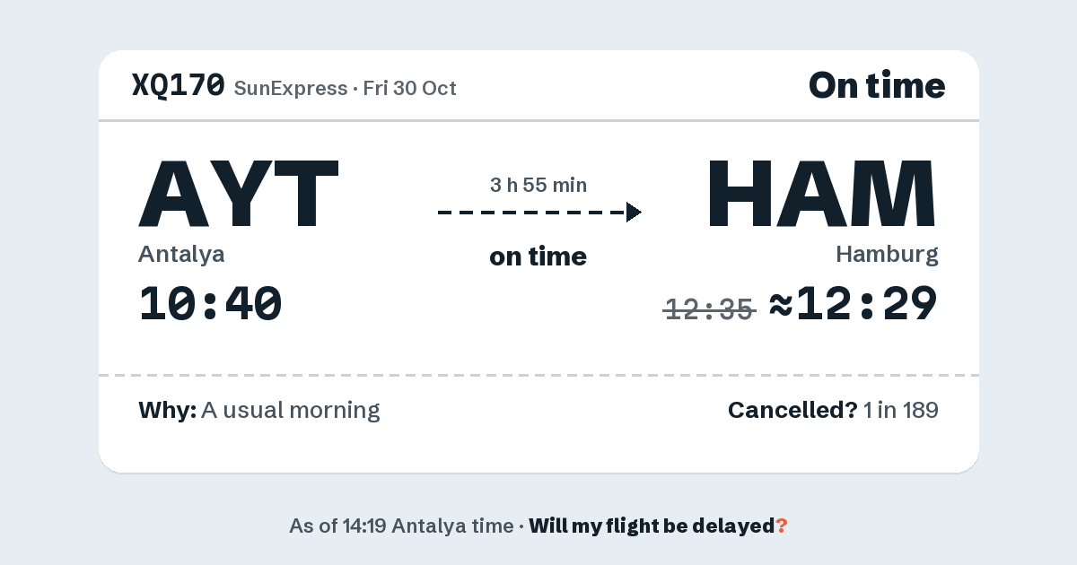 Link preview: XQ170 lands about 12:29