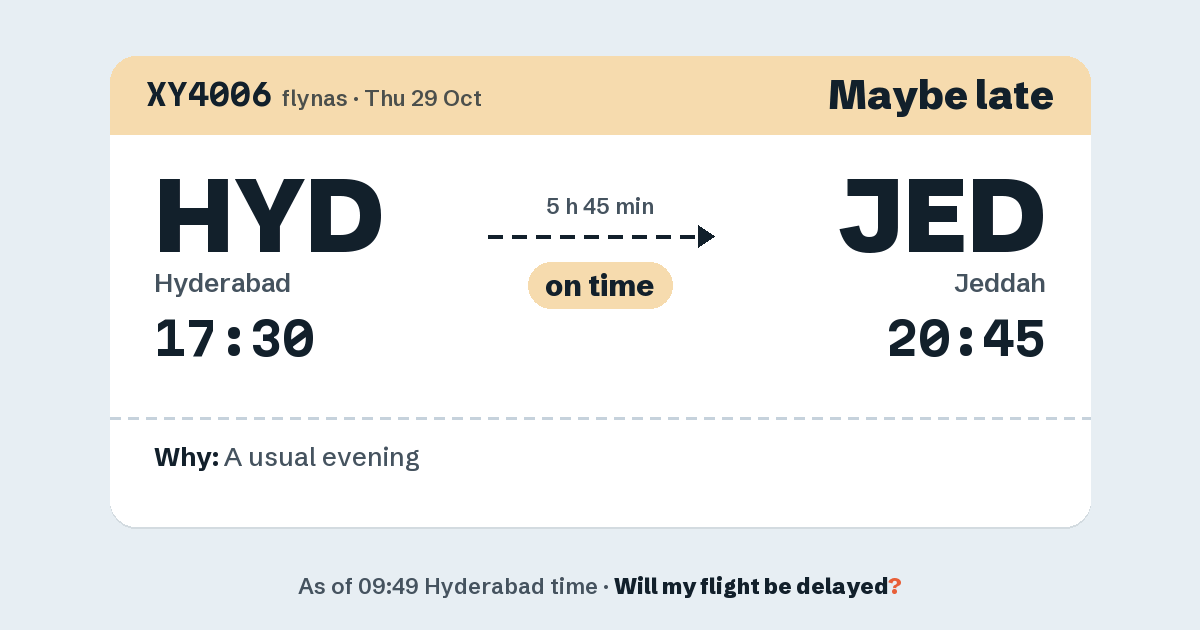 Link preview: XY4006 lands about 20:41