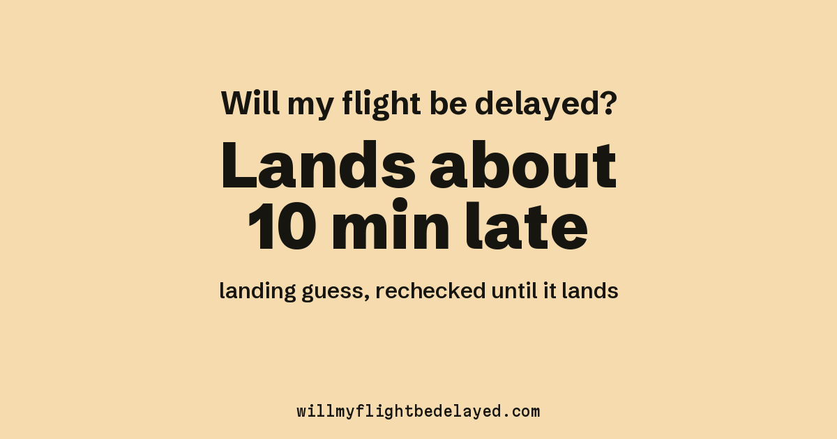 Link preview: IB1144 lands about 19:20