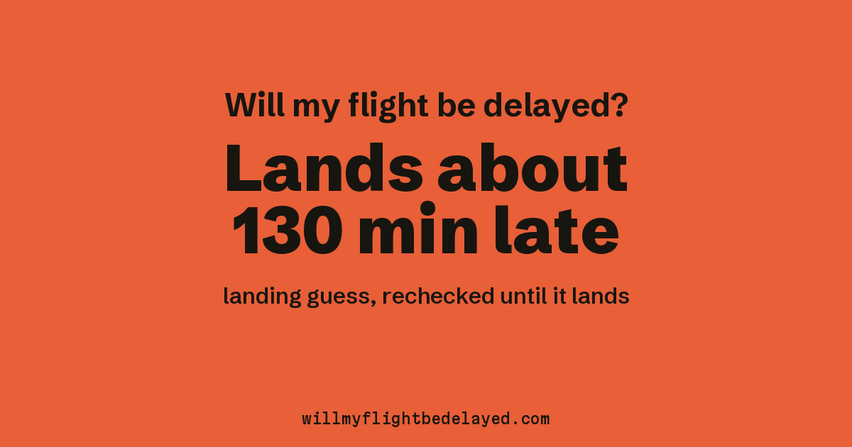 Link preview: AR1781 lands about 18:49