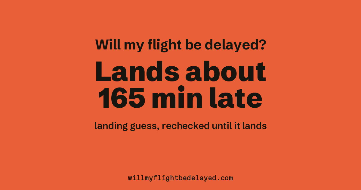 Link preview: WN2859 lands about 13:58
