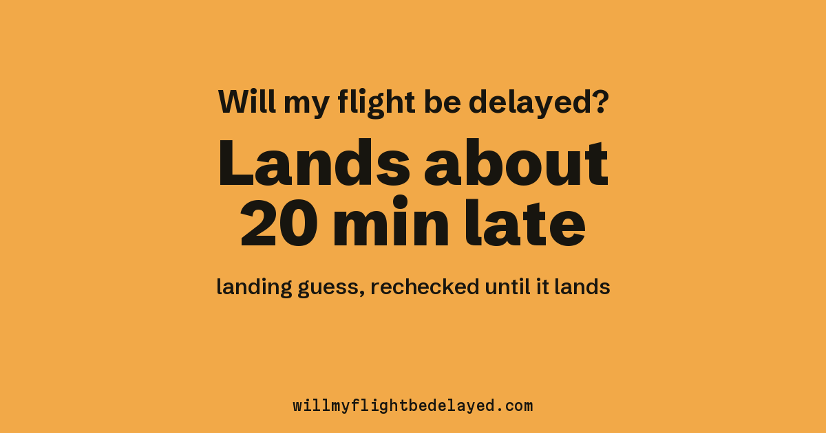 Link preview: IB919 lands about 20:03