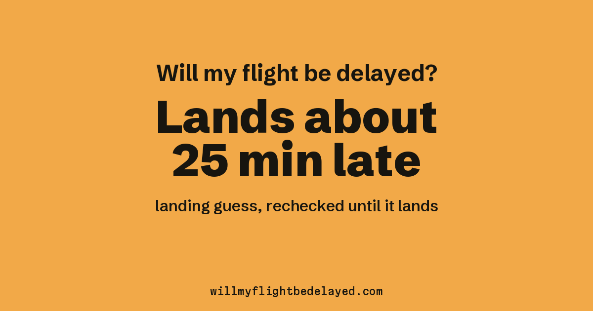 Link preview: IB423 lands about 20:49