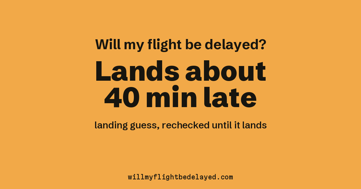 Link preview: LA6826 lands about 12:02