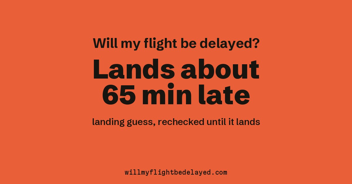 Link preview: FR478 lands about 00:58